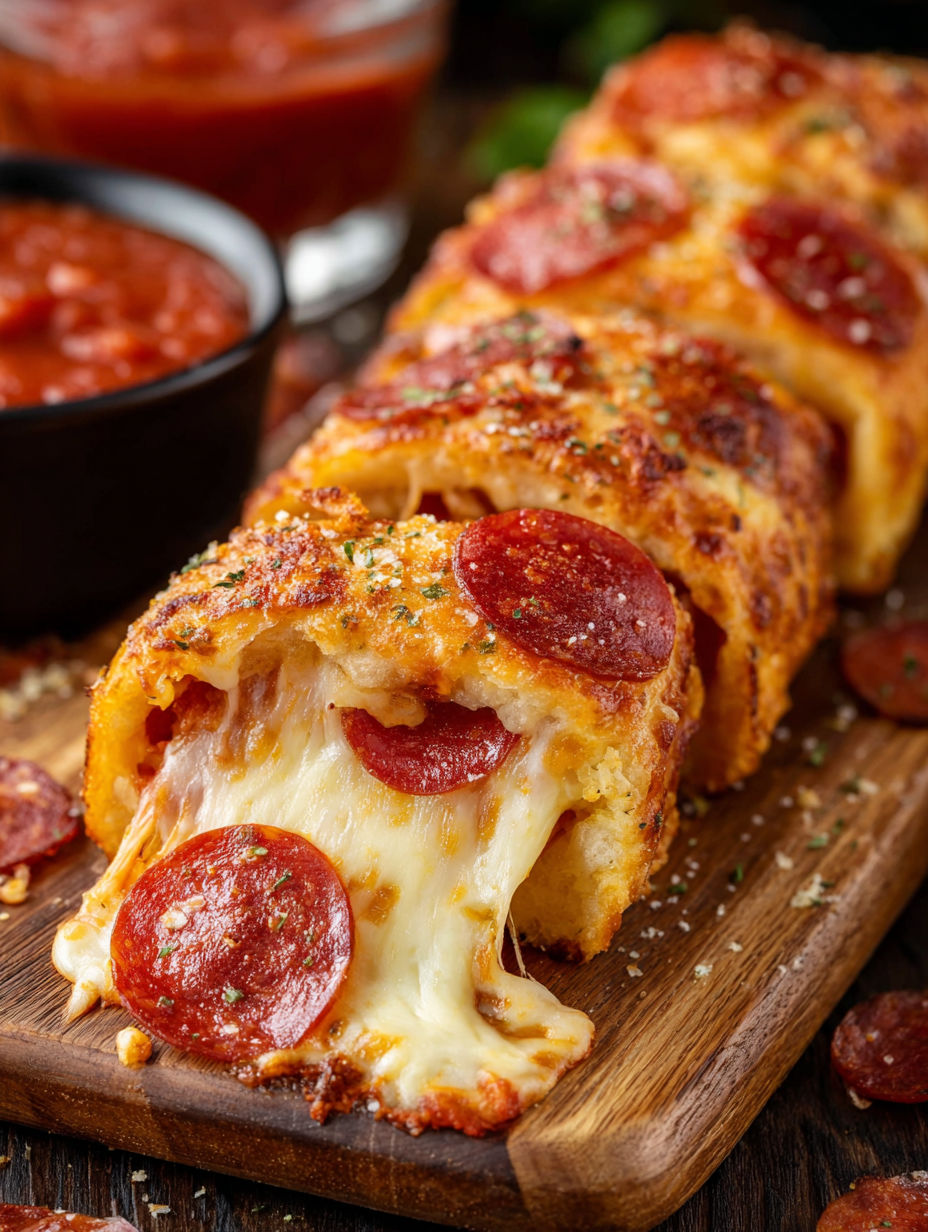 A slice of pizza with pepperoni and cheese.