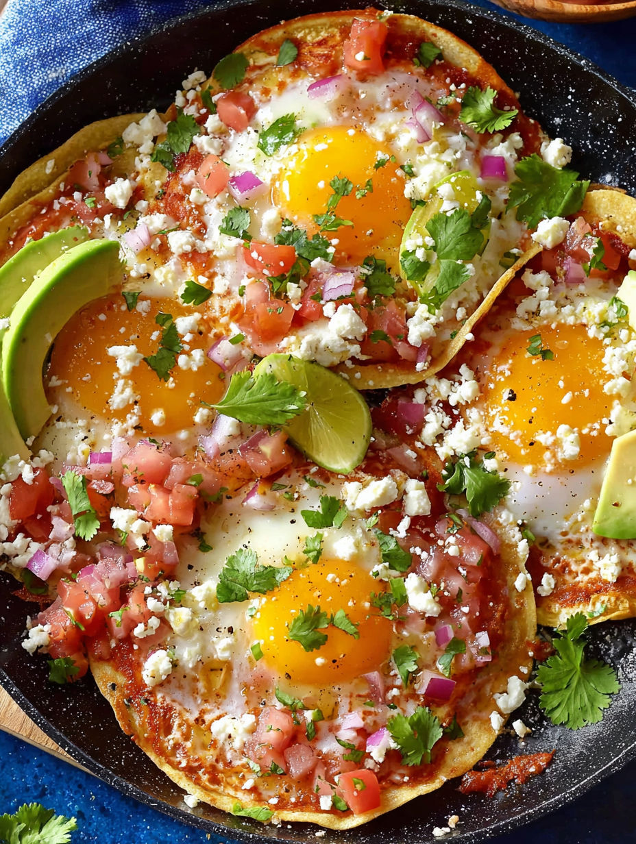 A plate of food with eggs and tomatoes.