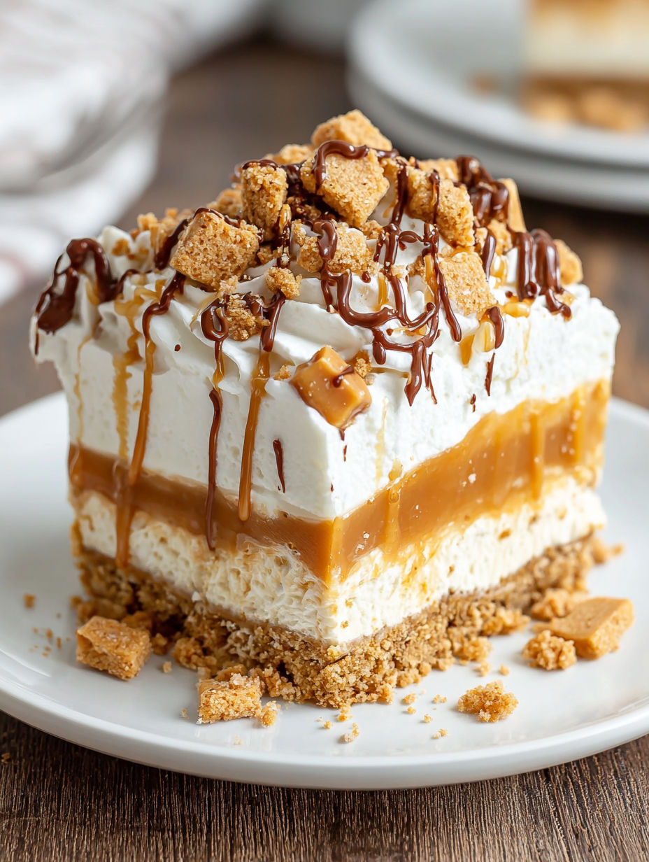 A slice of butterscotch delight.