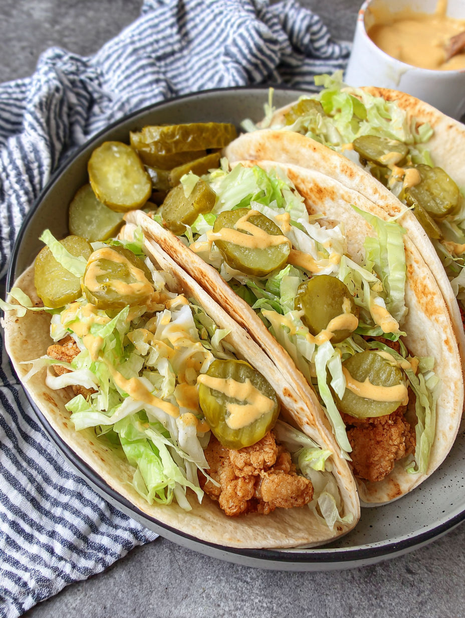 A plate of food with chicken and lettuce.