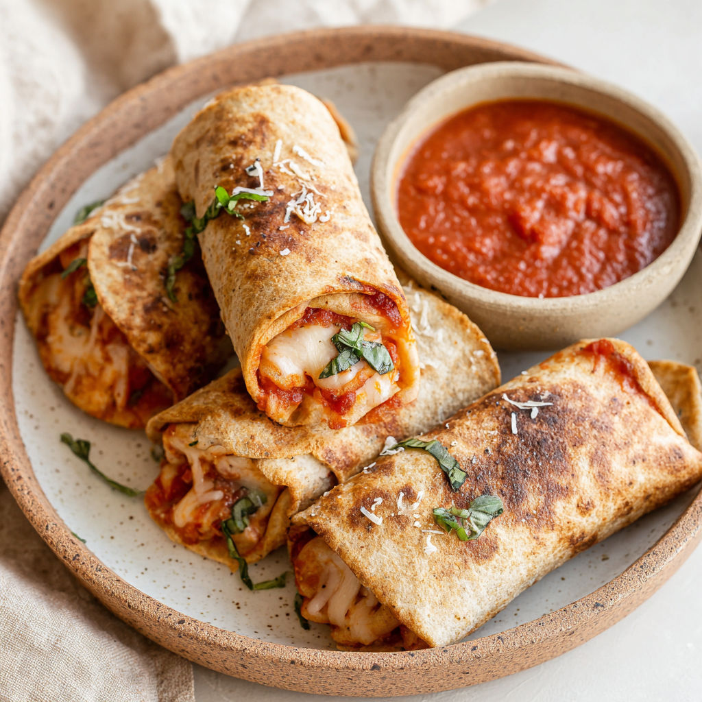 A plate of food with a bowl of sauce.