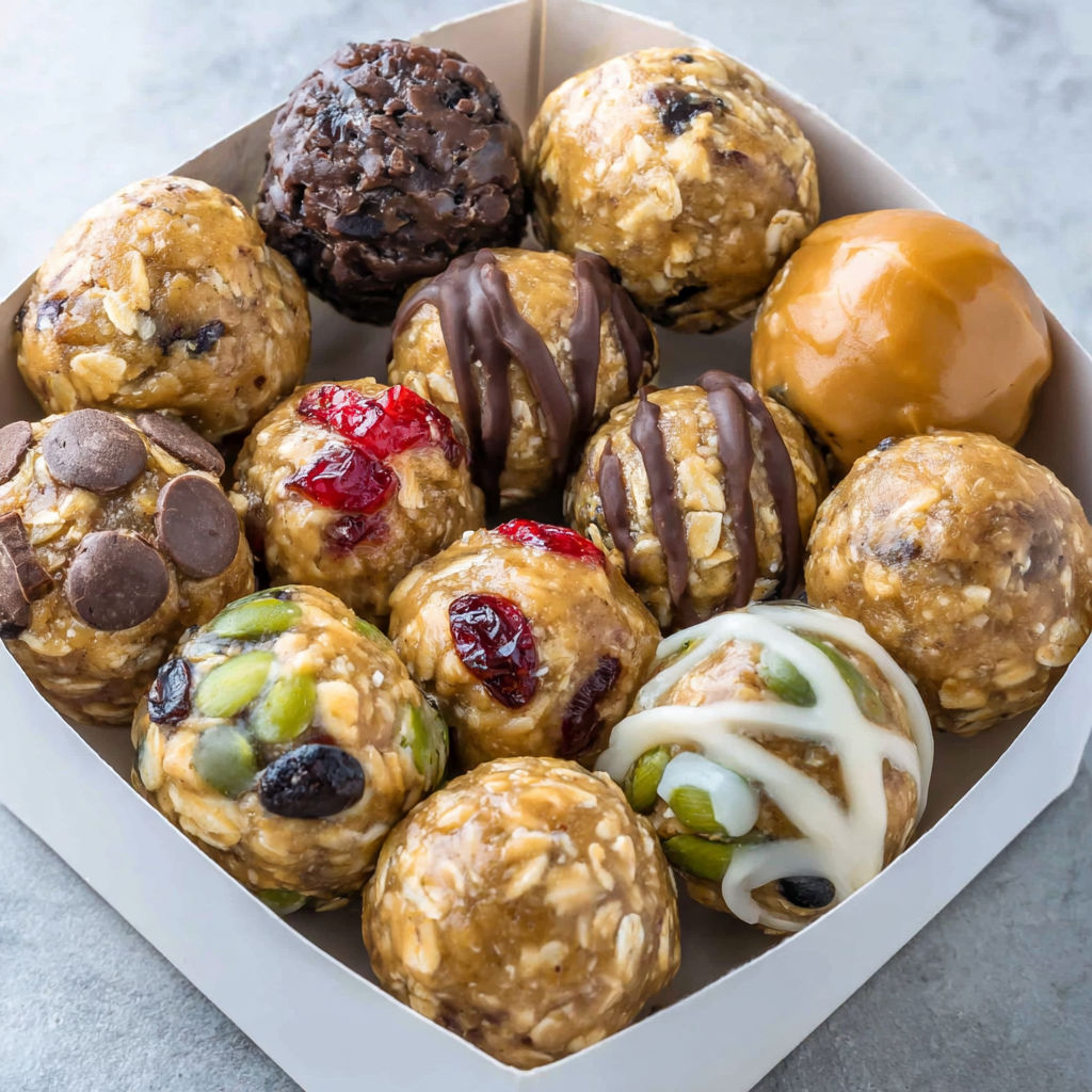 A box of protein balls.