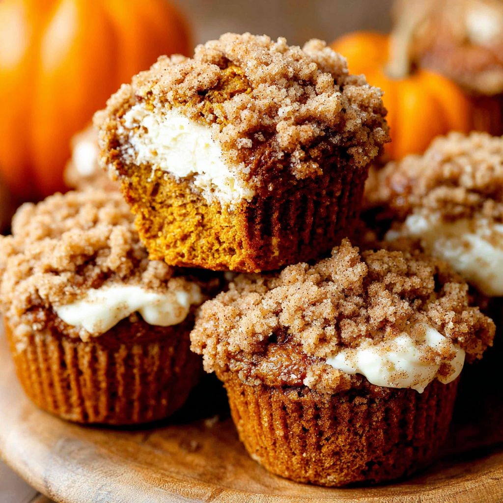Pumpkin Cream Cheese Muffins.