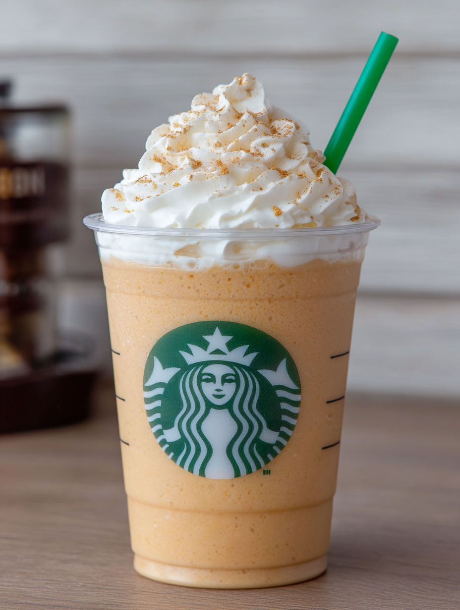 A Starbucks Pumpkin Spice Frappuccino Recipe.