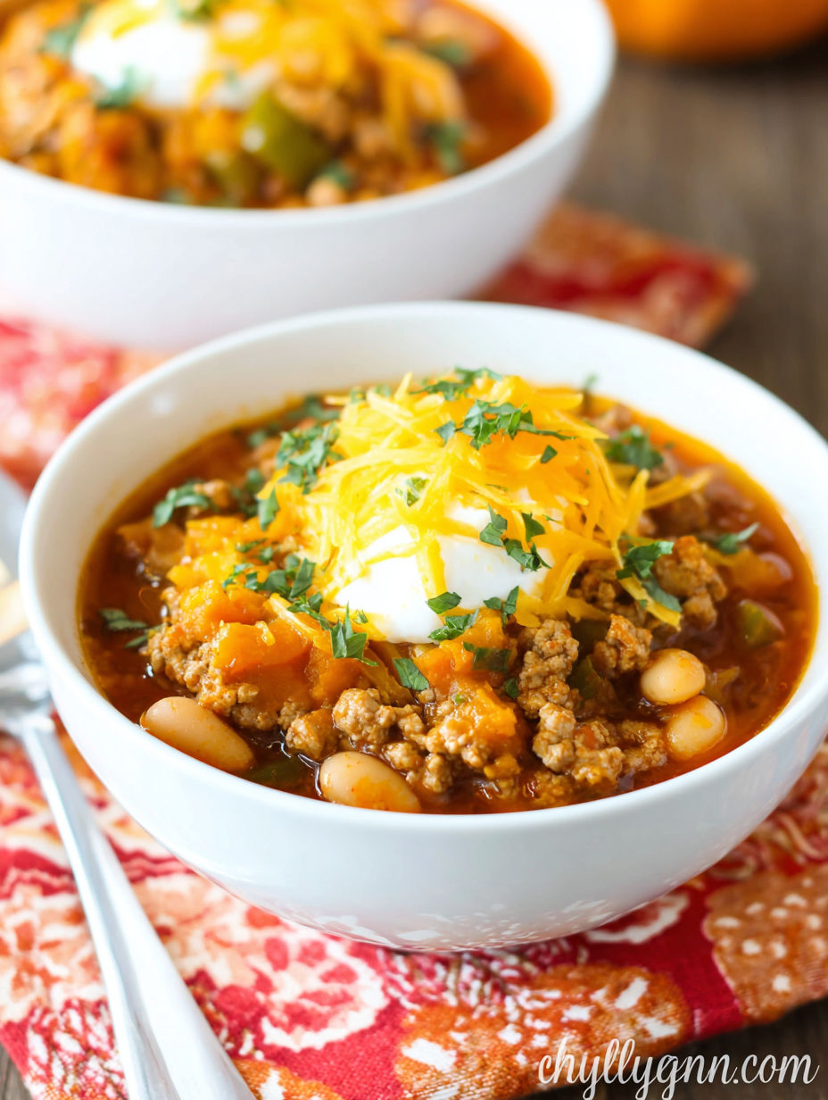 A bowl of soup with meat and cheese.