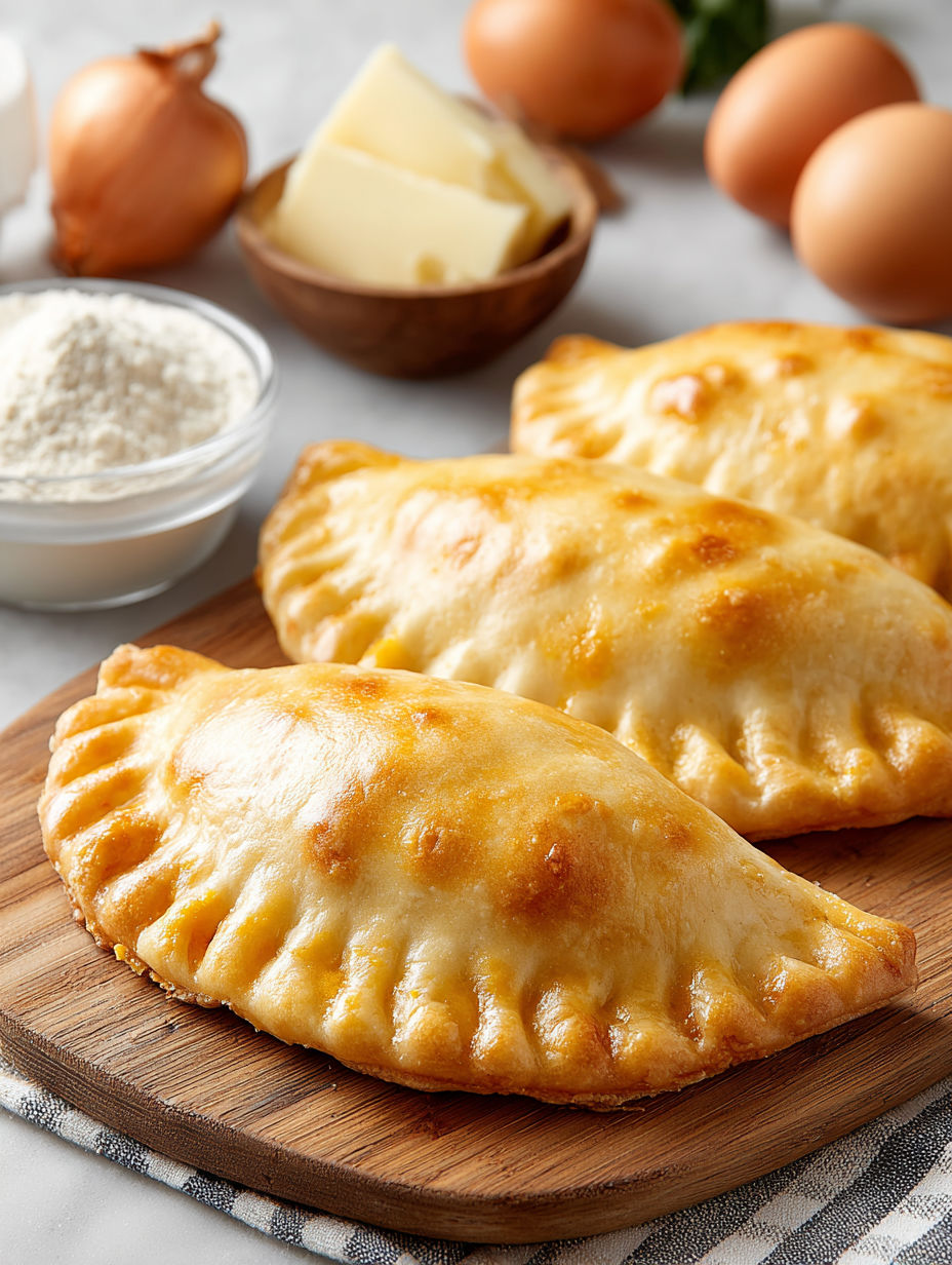 Two empanadas with butternut squash filling.