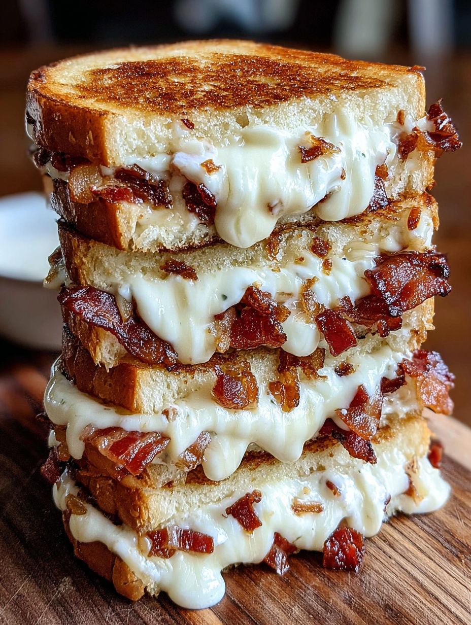 Triple cheese bacon ranch melt.