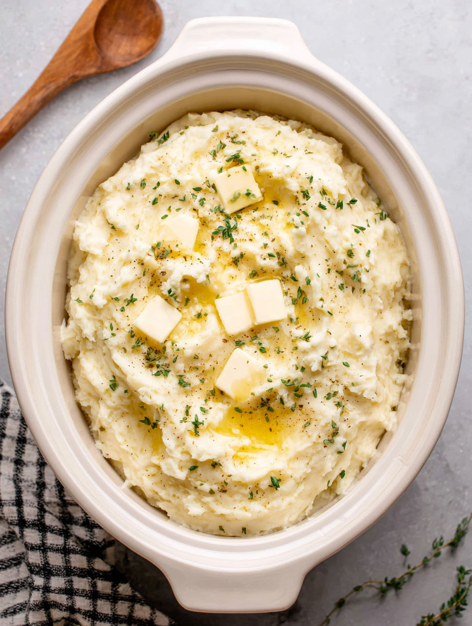 A bowl of mashed potatoes with cheese on top.