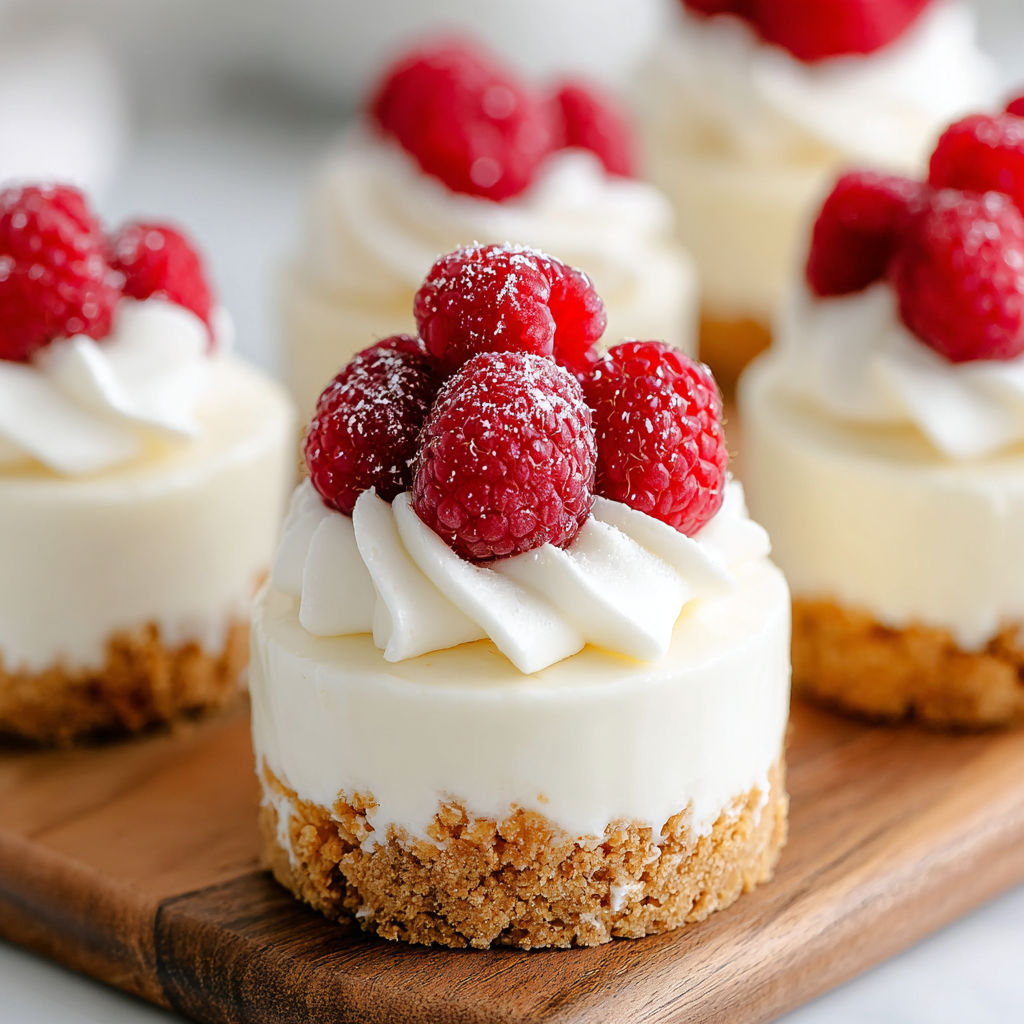 Raspberry Mini Cheesecakes - Quick No-Bake Treat!