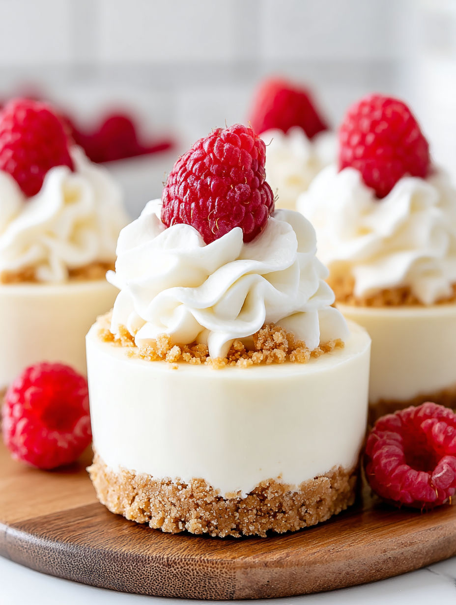Raspberry Mini Cheesecakes - Quick No-Bake Treat!