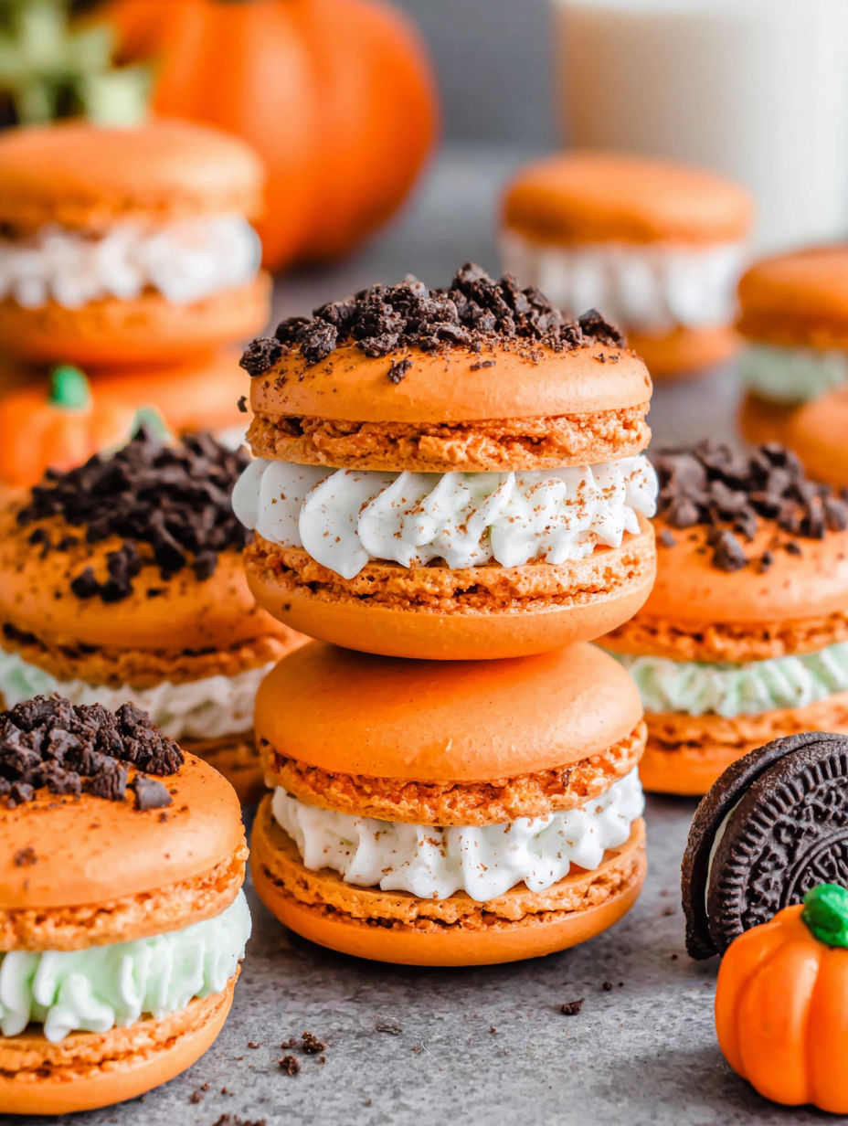 Pumpkin Patch Macarons.