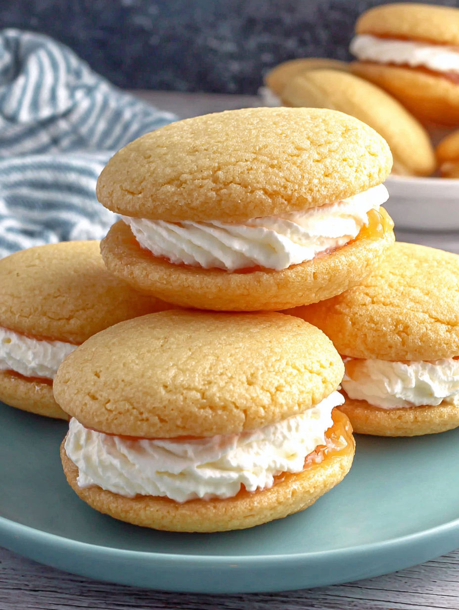 Fluffy fruity whoopie pies that taste.
