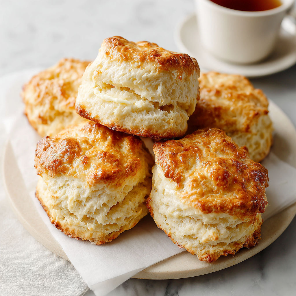A plate of buttermilk biscuits.