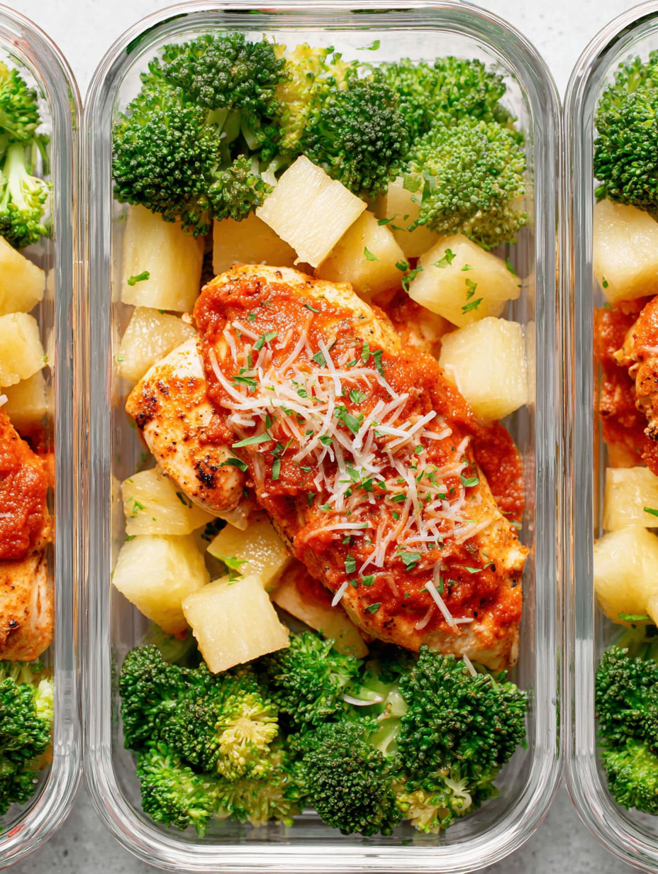 A bowl of chicken with cheese and broccoli.