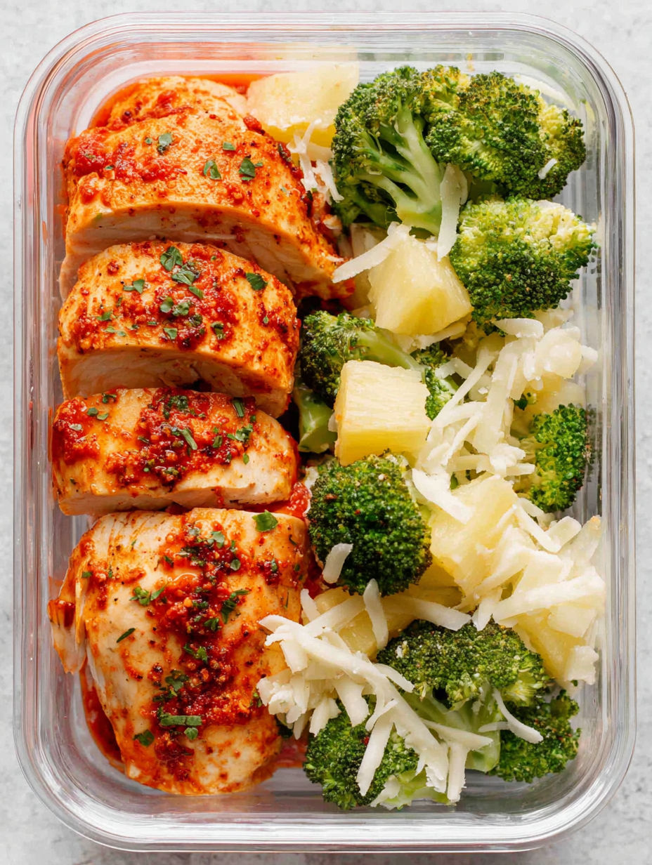 A bowl of chicken and broccoli.