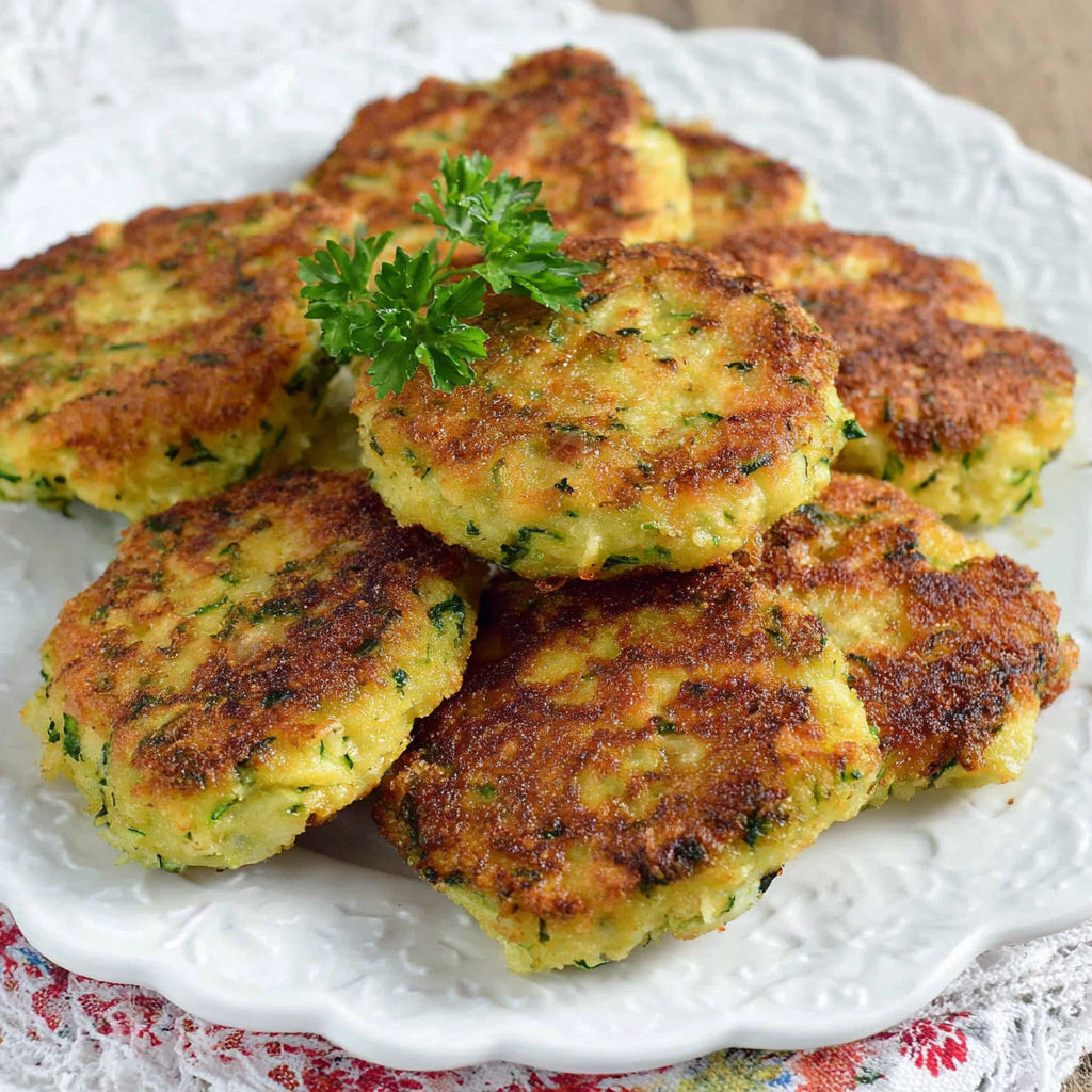 A plate of fried food with a green topping.