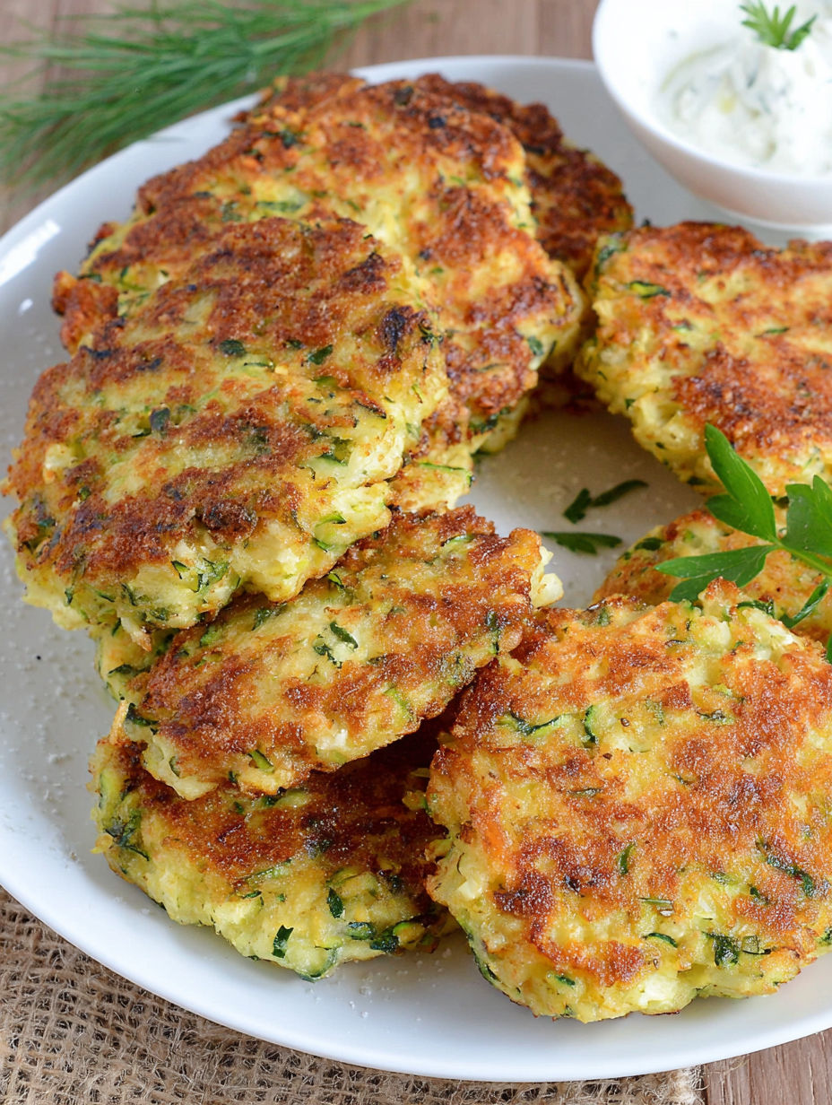 A plate of fried food with a green topping.