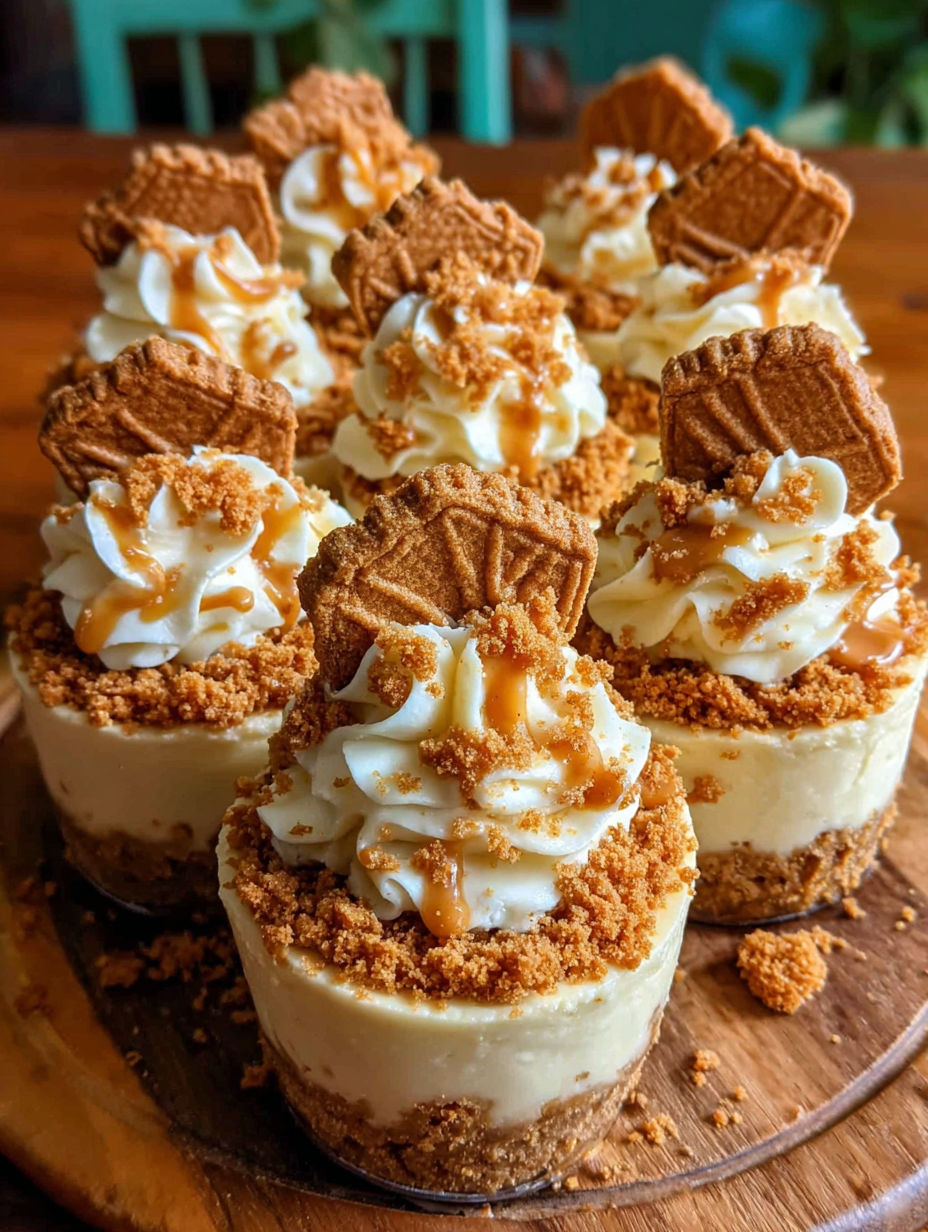 Cookie Butter Cheesecake Cups.