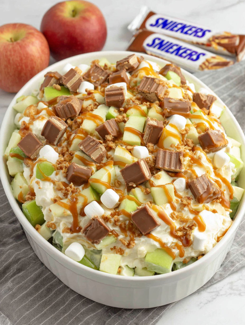 A bowl of food with chocolate and caramel drizzled on top.