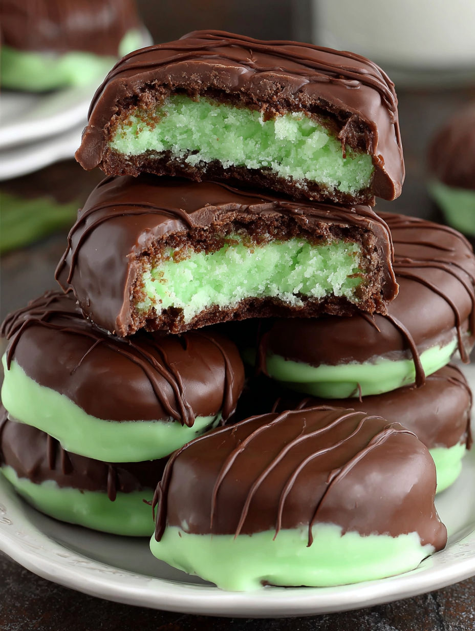 Chocolate covered mint patties.