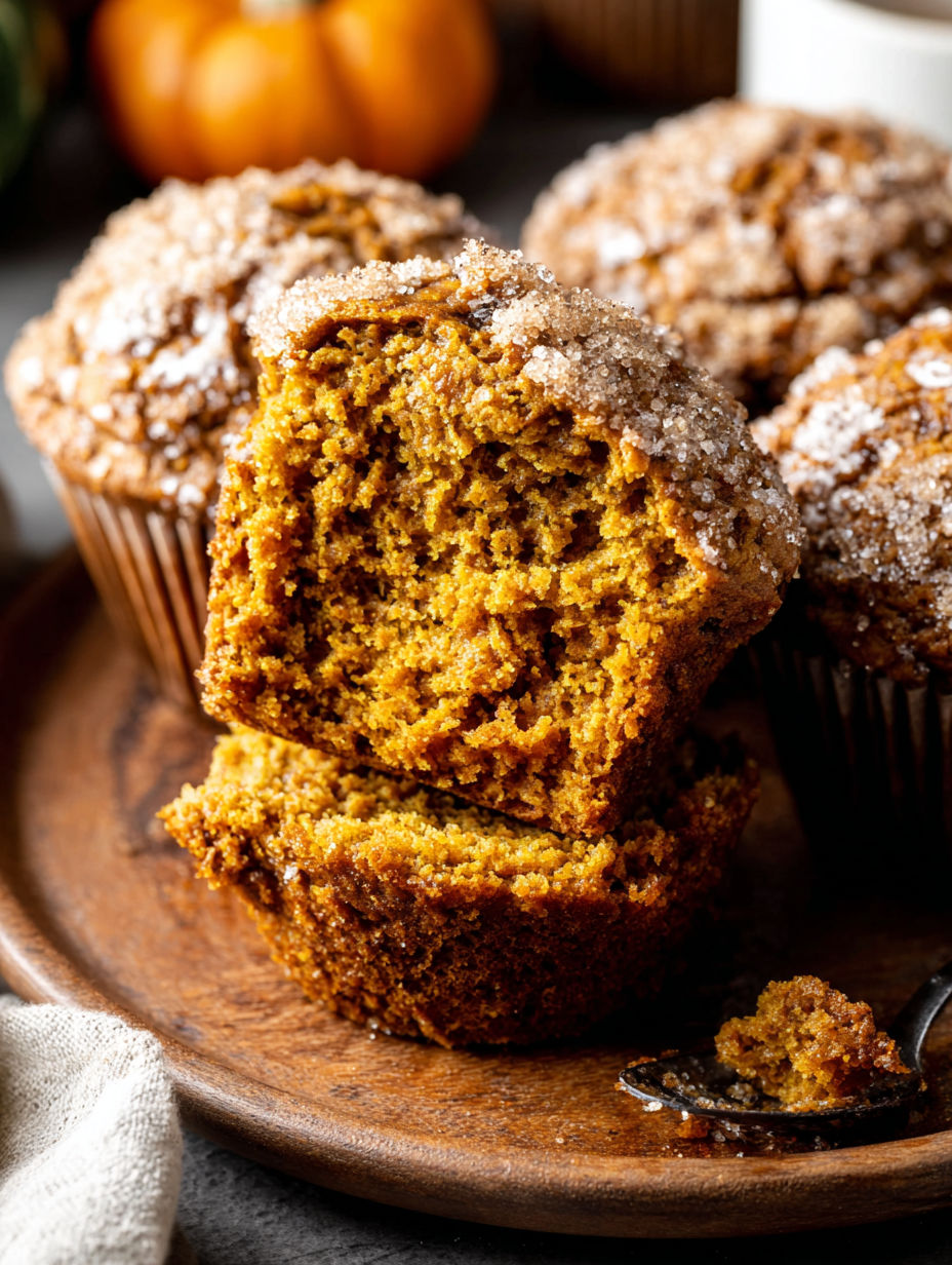 A muffin with a bite taken out of it.