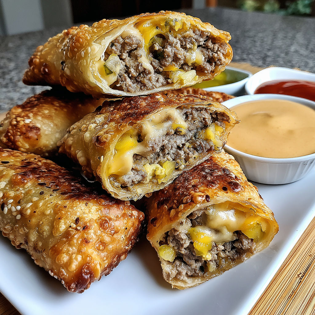 Big Mac Egg Rolls: Crispy, Flavorful.