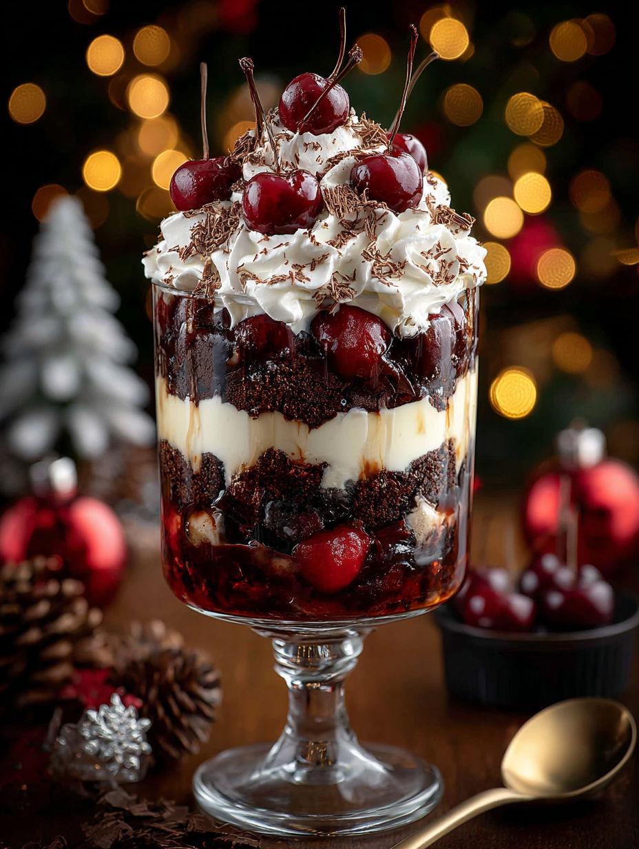 A glass bowl filled with a delicious dessert.