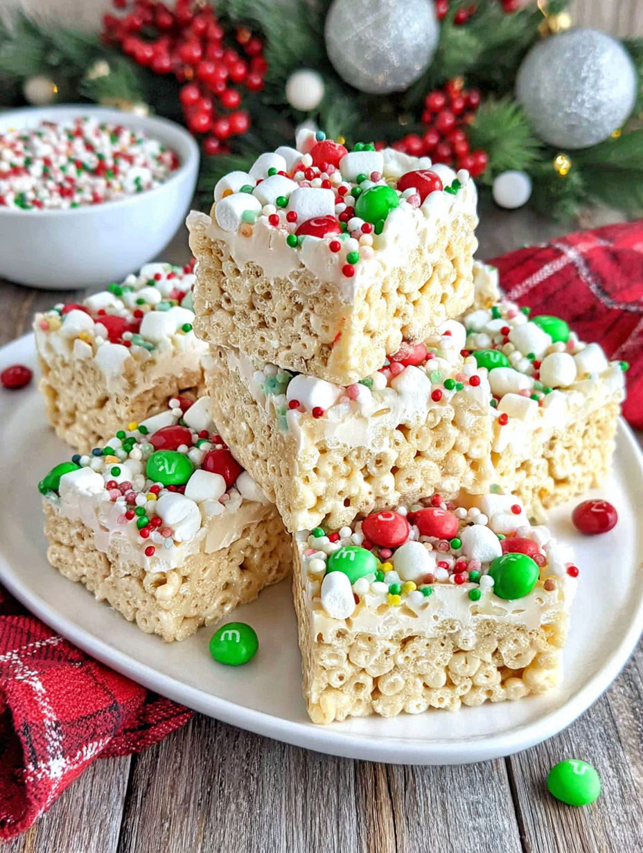 A plate of marshmallow rice bubble slices.