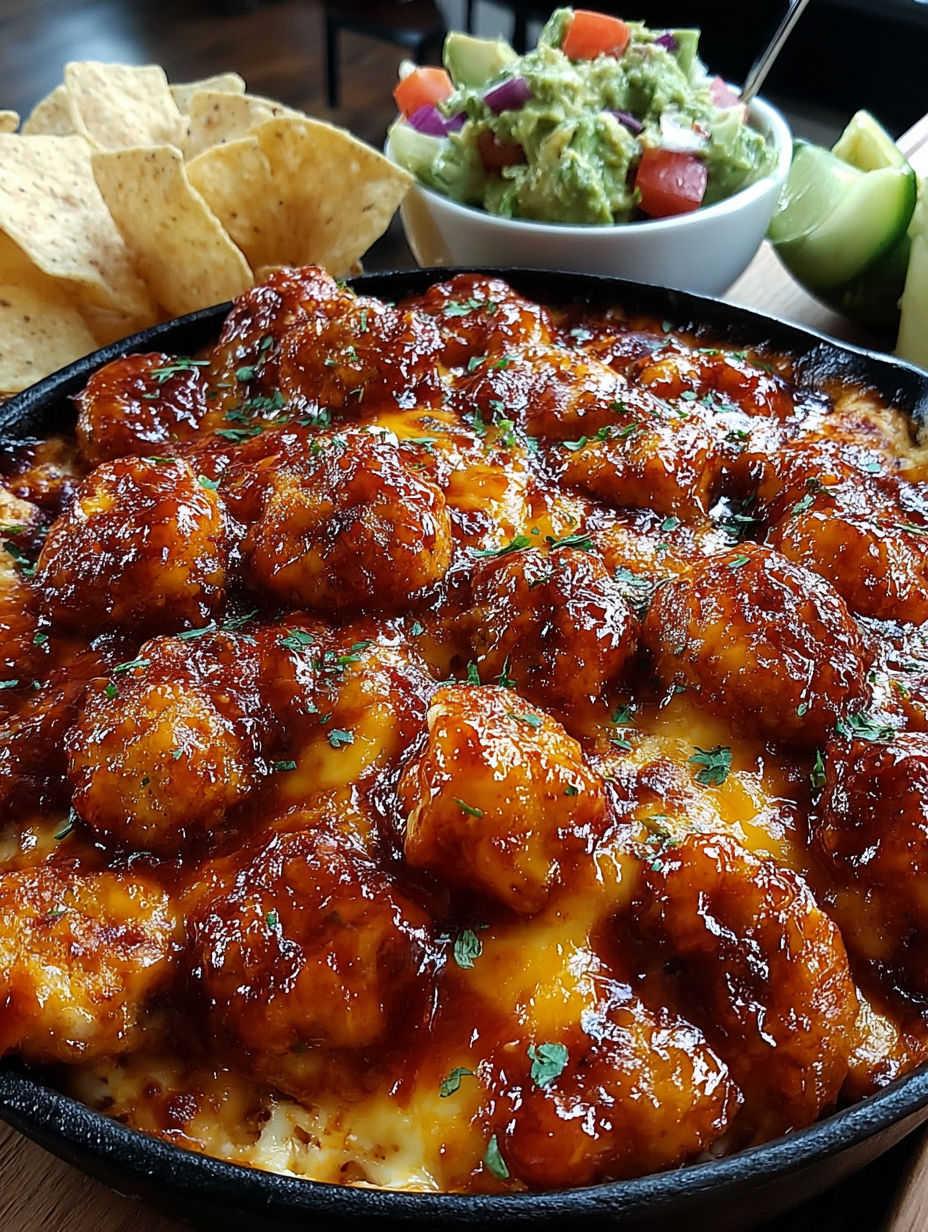 A delicious chicken dish with a side of chips and salsa.