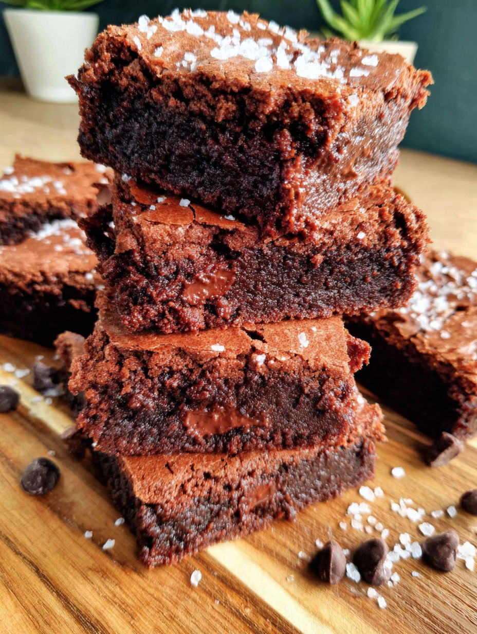 A stack of chocolate cake bars.