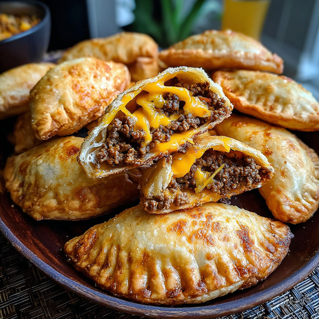 A plate of savory hand pies.