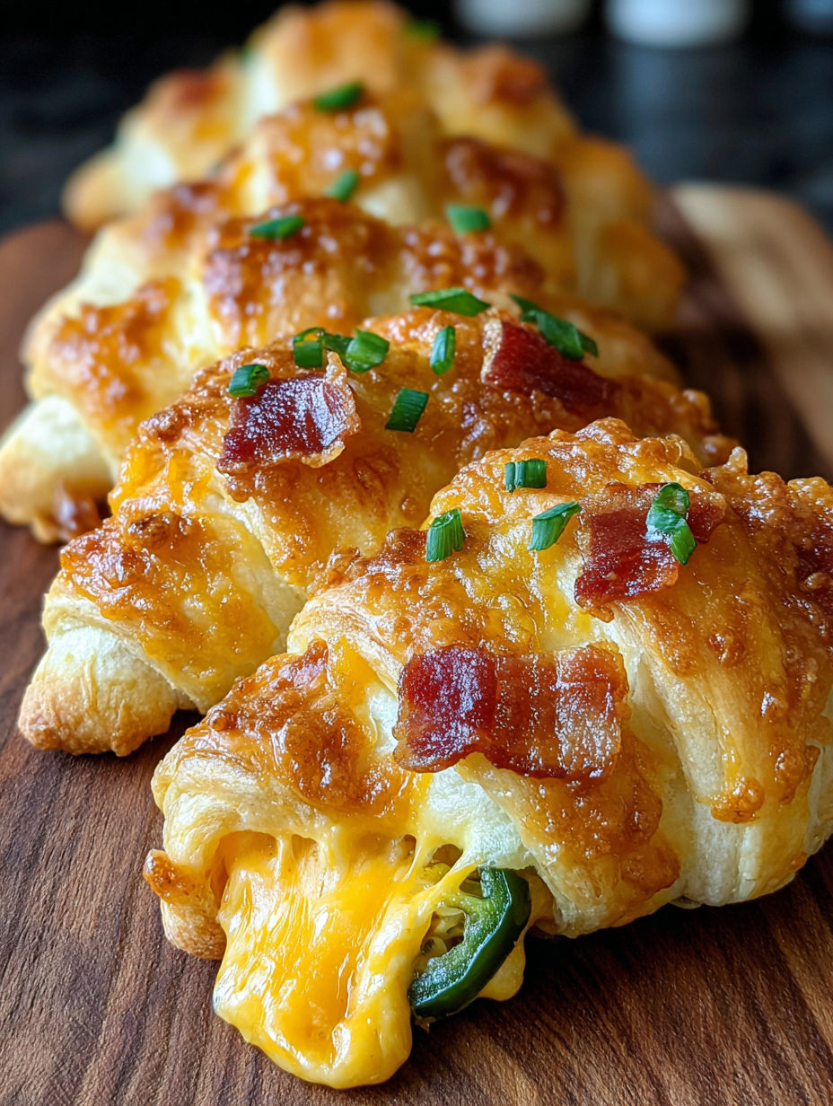 Jalapeño Popper Cheese-Stuffed Crescent Bites.