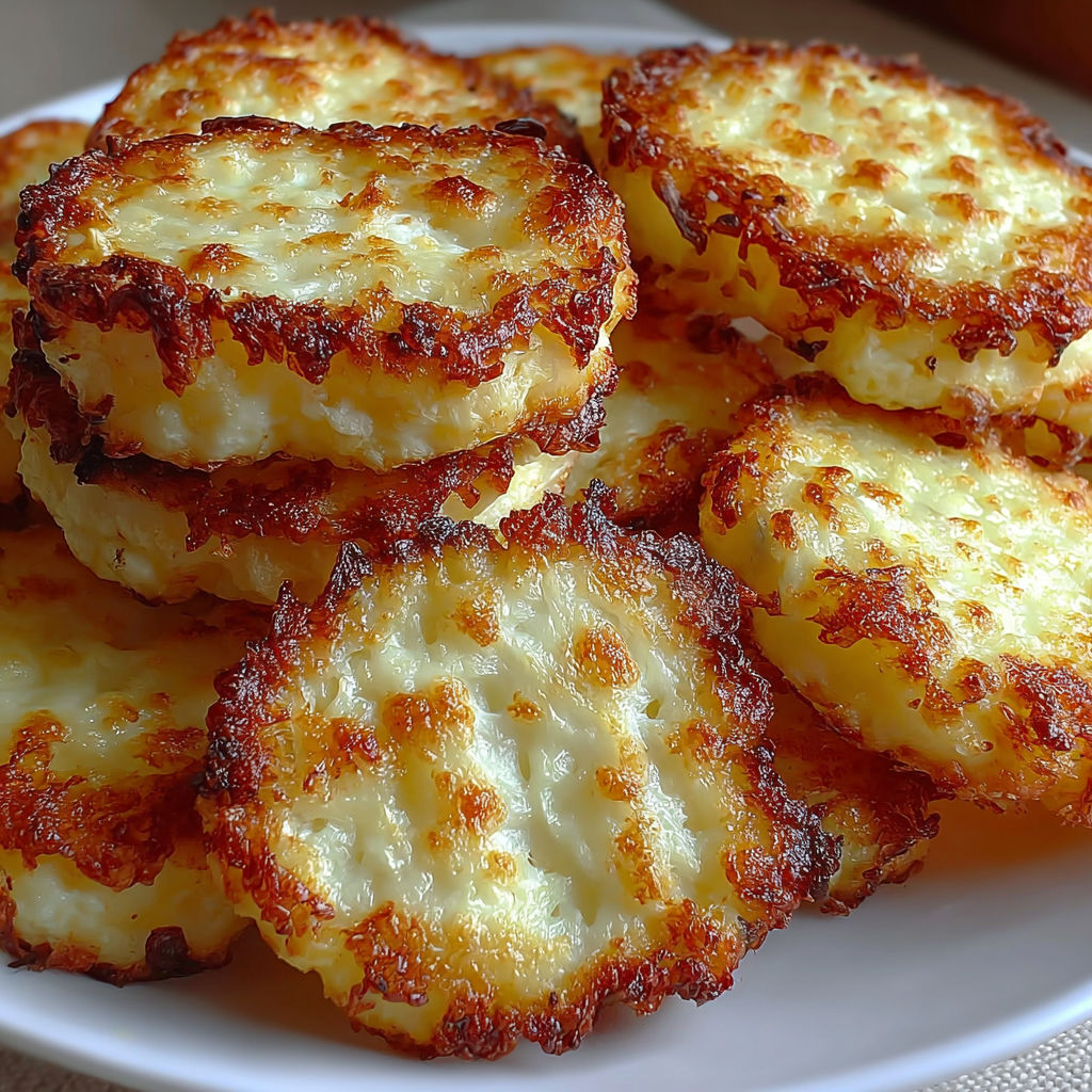 A plate of cottage cheese chips.