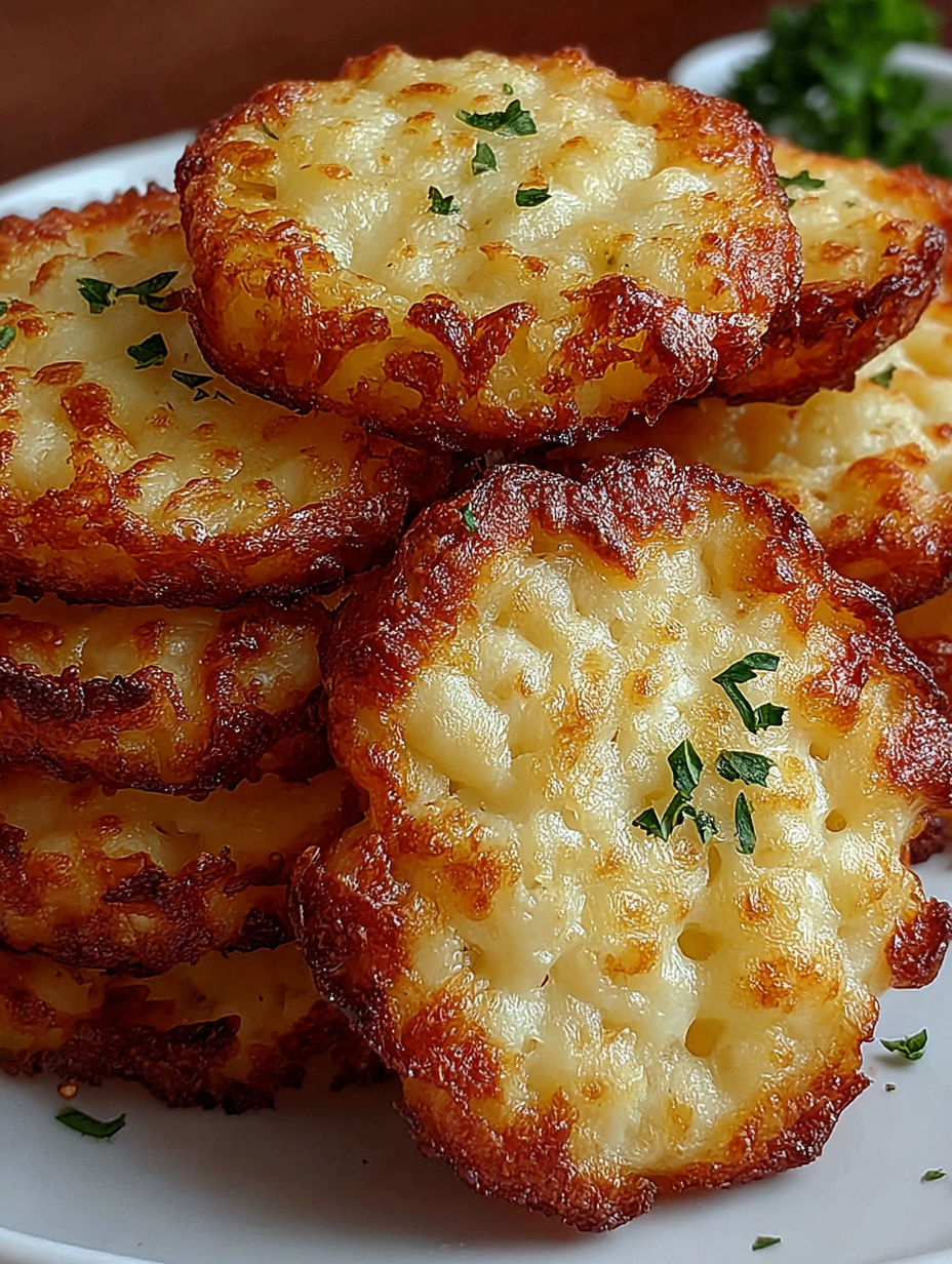 A stack of cottage cheese chips.