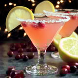 Two glasses of Cranberry Lemon Drop Martini.