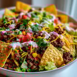A bowl of Doritos Taco Salad.