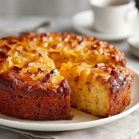 A slice of sweet potato apple cake on a plate.