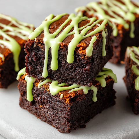 Green Monster Brownies on a plate.