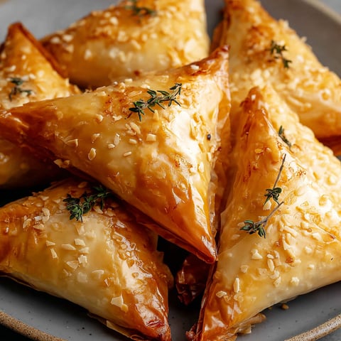 Pumpkin Phyllo Triangles - Easy Yet Fancy Finger Food!
