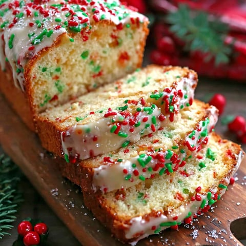 A slice of Christmas sprinkle buttermilk bread.