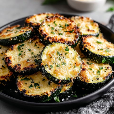 Baked Parmesan Zucchini Rounds.