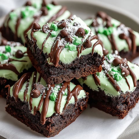 A plate of chocolate mint cookies.