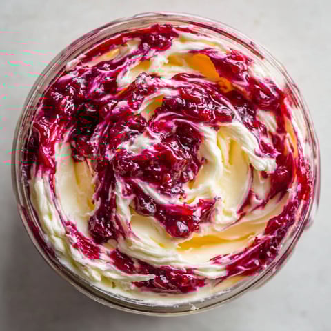 A jar of cranberry honey butter.