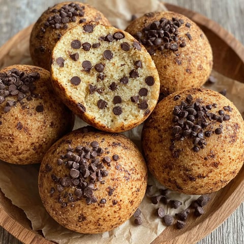 A plate of chocolate chip cookies.