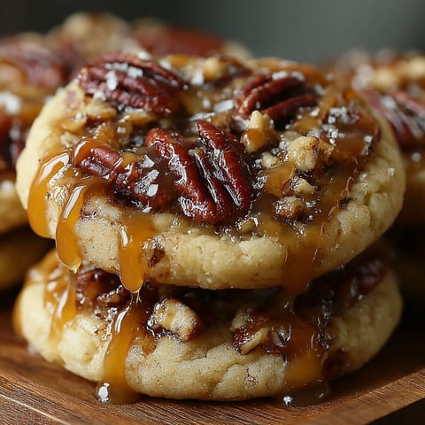 A plate of pecan pie cookies.