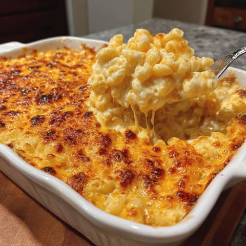 A creamy cheesy four cheese mac.