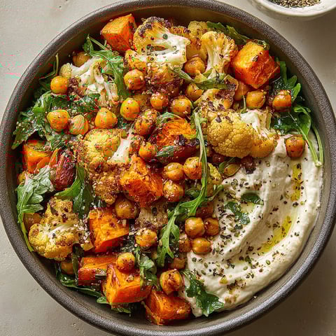 A bowl of vegetables including carrots, cauliflower, and broccoli.