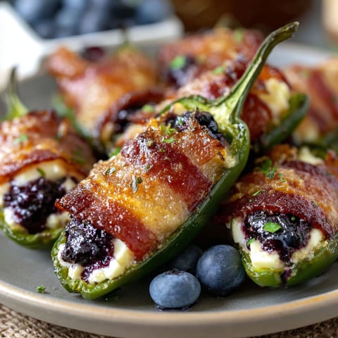 Blueberry Brie Jalapeño Poppers.