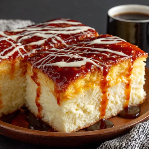 A slice of Irresistible Trilece – Albanian Milk Cake.