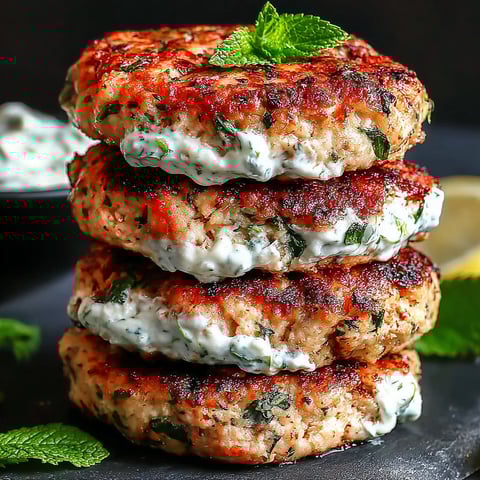 Juicy Greek Chicken Burgers with Tzatziki Bliss.